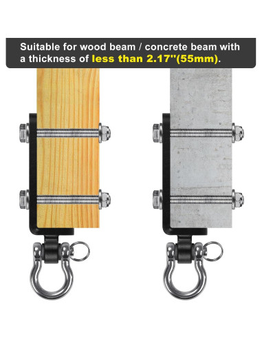 Soporte de bolsa pesada Kipika para pared, ajustable y rotatable