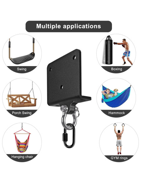 Soporte de bolsa pesada Kipika para pared, ajustable y rotatable