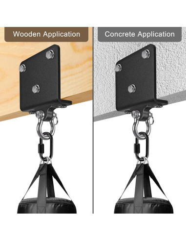 Soporte de bolsa pesada Kipika para pared, ajustable y rotatable