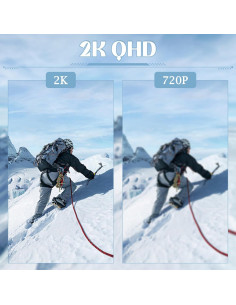 Cámara Corporal SworRishi 2K con SD 64GB y Visión Nocturna 2