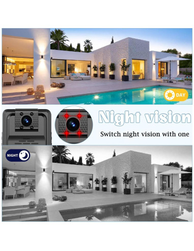 Cámara Corporal SworRishi 2K con SD 64GB y Visión Nocturna