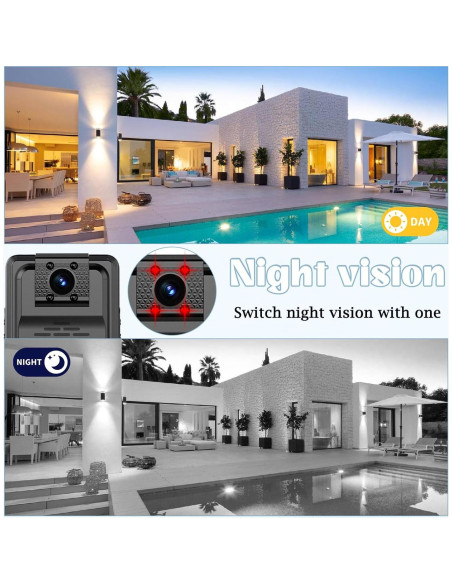 Cámara Corporal SworRishi 2K con SD 64GB y Visión Nocturna