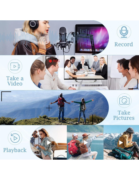 Cámara Corporal SworRishi 2K con SD 64GB y Visión Nocturna