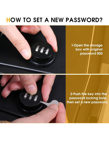 Caja de Seguridad BESTAOO para Jeep Wrangler JL 4XE Gladiator JT