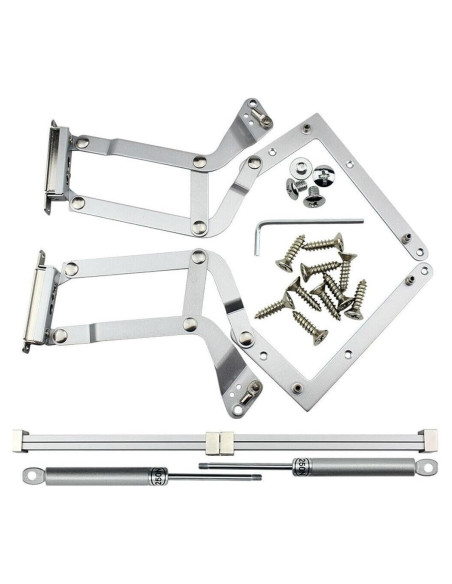 Bisagras neumáticas para puerta de gabinete DNYSYSJ gris 5kg