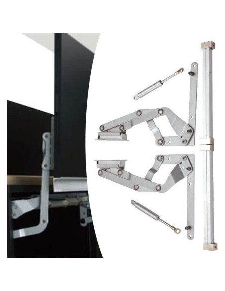 Bisagras neumáticas para puerta de gabinete DNYSYSJ gris 5kg