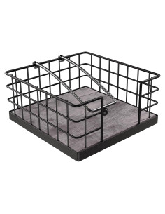 Soporte de Servilletas Homode Gris Rústico 20x20 cm