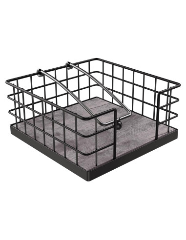 Soporte de Servilletas Homode Gris Rústico 20x20 cm