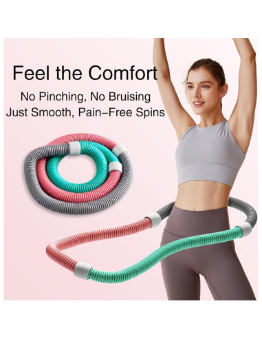 Hula Hoop con Peso YesPikko 1.36kg Plegable para Fitness