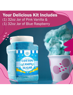 Paquete de Azúcar para Algodón de Azúcar Under the Sun 2kg 2