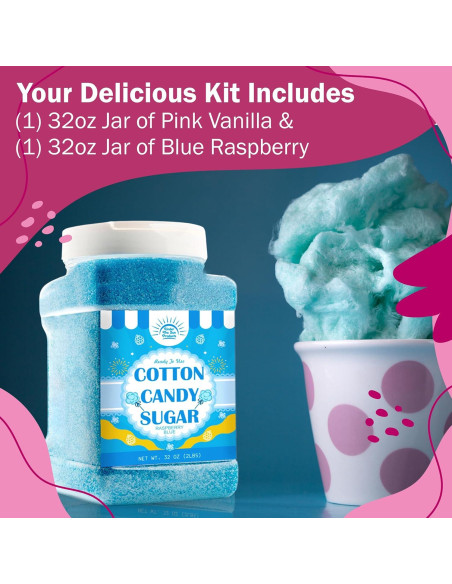 Paquete de Azúcar para Algodón de Azúcar Under the Sun 2kg