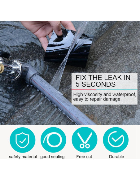 Cinta de Reparación de Goma ITAKITE 10 cm x 1.52 m Resistente al Agua