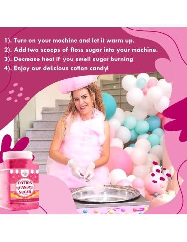 Paquete de Azúcar para Algodón de Azúcar Under the Sun 2kg