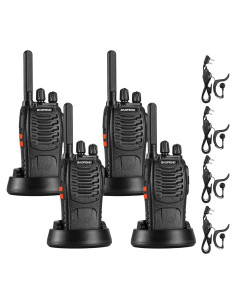 Walkie Talkies Baofeng BF-88ST - 4 Piezas, USB-C, VOX, IP54