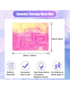 Alfombra Sensorial Frienda 2 Pack Laberinto 22x16 cm 2