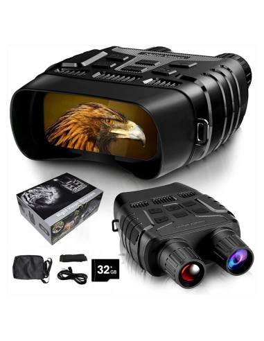 Gafas de Visión Nocturna EliteZ 4K, Zoom Digital 8X, 32GB