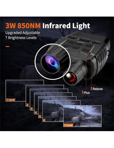 Gafas de Visión Nocturna EliteZ 4K, Zoom Digital 8X, 32GB