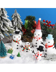 Kit de Manualidades de Muñeco de Nieve ZAUGONTW 12 Piezas 2