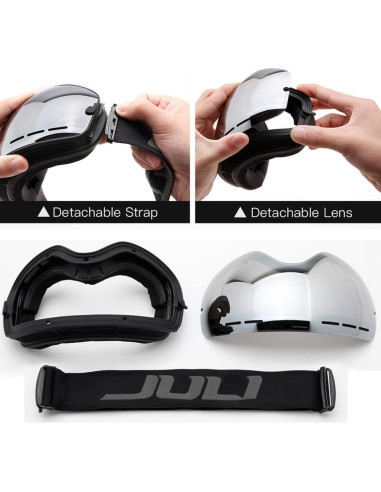 Gafas de esquí JULI BNC, Antiempañante, Esféricas, UV400
