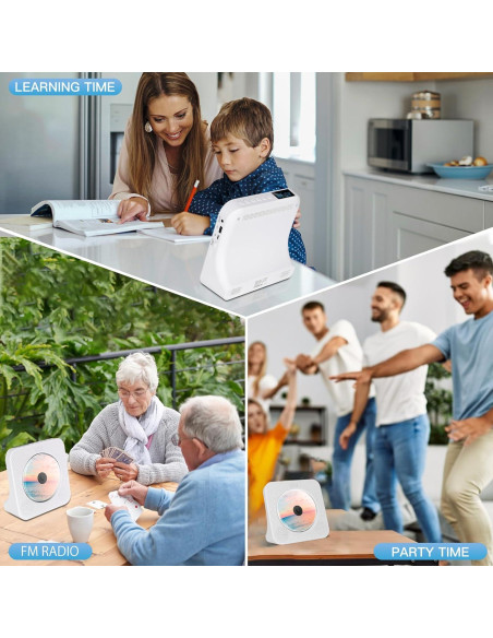 Reproductor de CD portátil TODANGAI KC-806 Bluetooth FM USB