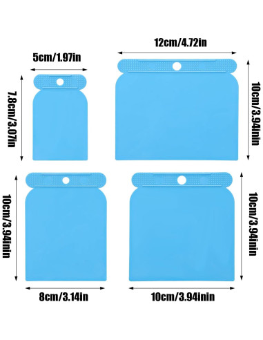 Juego de Espátulas para Relleno Automotriz QfwdfcTrenz 4 Piezas
