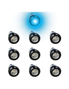 10 Luces LED Ojo de Águila KITUREK 12V Impermeables Azul