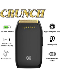 Afeitadora Doble de Foil Supreme Trimmer STF602 Impermeable 2