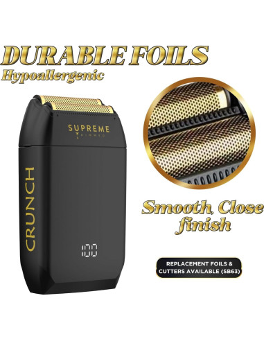 Afeitadora Doble de Foil Supreme Trimmer STF602 Impermeable