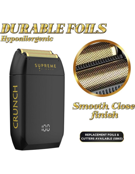 Afeitadora Doble de Foil Supreme Trimmer STF602 Impermeable