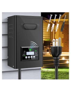 Transformador de Paisaje 500W Jiasi 12V/15V AC con Temporizador