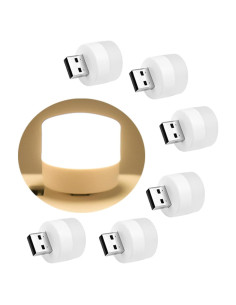 Luz Nocturna USB Ioyaauy LED 6PCS Cálidas 3.56cm