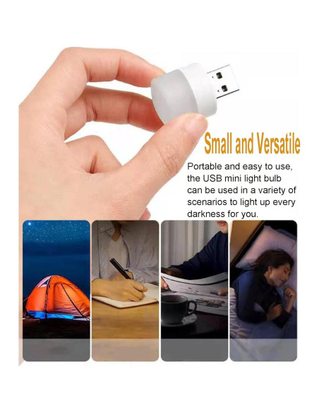 Luz Nocturna USB Ioyaauy LED 6PCS Cálidas 3.56cm