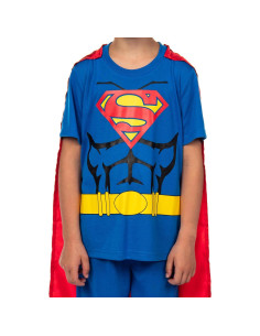 Pijamas Superman Intimo para Niños con Capa Desmontable 2