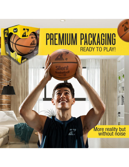 Balón de Baloncesto Silencioso Zummble Tamaño 7 - 400g