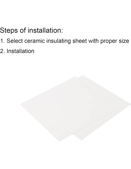 Hoja de Cerámica de Alúmina PATIKIL 100x100x0.5mm 2pcs