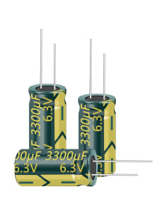 20 Capacitores Electrolíticos Cermant 3300uF 6.3V 10x20mm