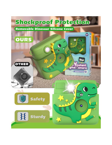 Cámara Instantánea para Niños Careenoah 1080P Verde 32GB