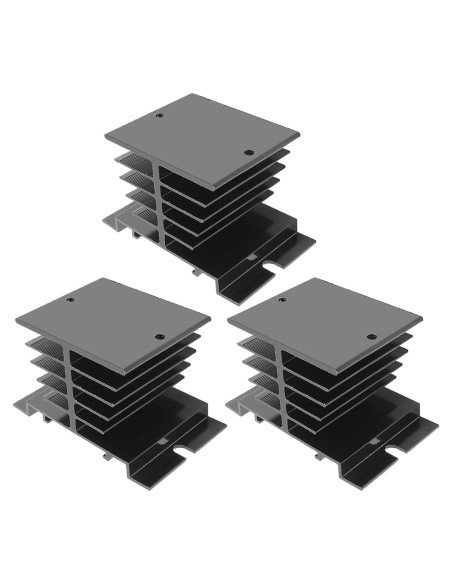 Disipador de Calor SSR Aluminio Aracombie 3PCS 10A-40A