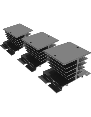 Disipador de Calor SSR Aluminio Aracombie 3PCS 10A-40A