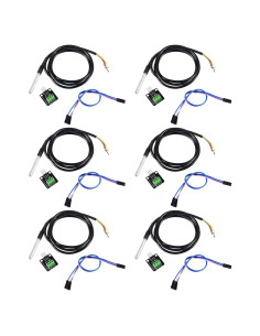 6 Sensores de Temperatura DS18B20 Impermeables 1m para Raspberry Pi