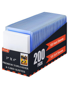 200 Fundas para Cartas TRUGQ - 100 Duras y 100 Blandas