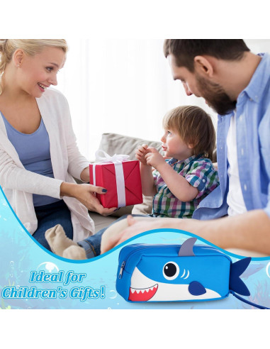 Estuche de Lápices 3D Tiburón Qyeahkj - Gran Capacidad