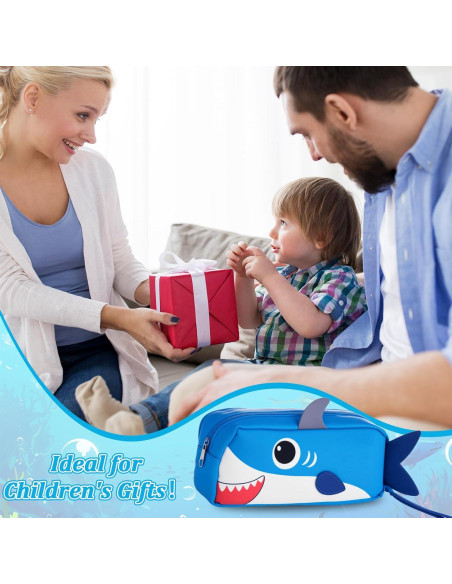 Estuche de Lápices 3D Tiburón Qyeahkj - Gran Capacidad