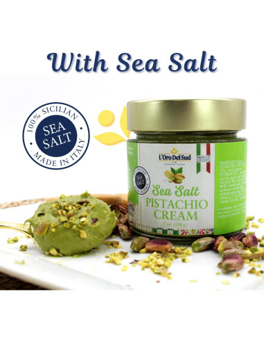 Crema de Pistacho L'Oro Del Sud con Sal Marina 200 g