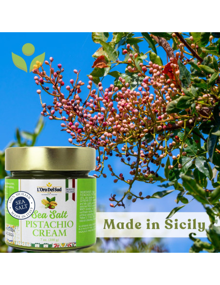 Crema de Pistacho L'Oro Del Sud con Sal Marina 200 g