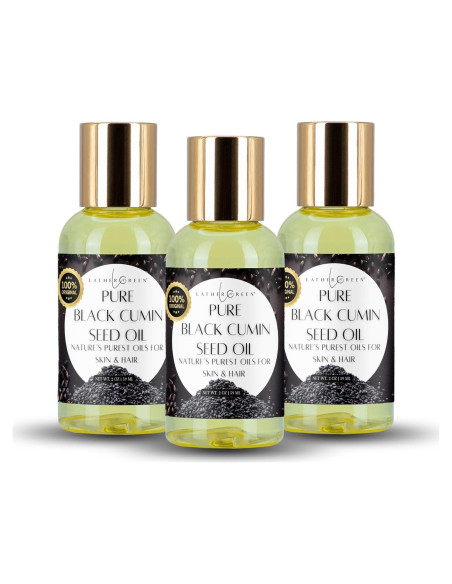 Aceite Puro de Semilla Negra Lather Green 3x59ml Hidratante