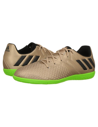 Zapatillas de Fútbol Adidas Messi 16.3 Niños 10.5 Cobre/Negro/Verde