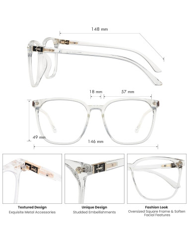 Gafas GUDVUE Antirreflejantes Luz Azul Marco Grande