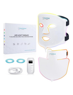 Máscara LED Facial y de Cuello Nourished NBS-1 7 Colores