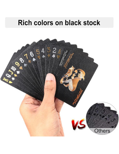 Cartas de Jugar de Plástico LotFancy - 2 Barajas Impermeables